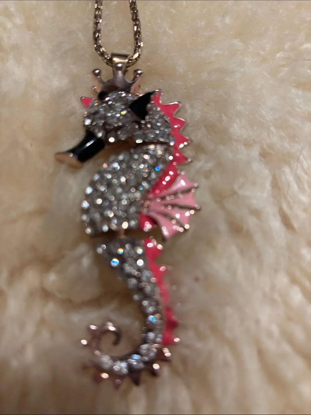 Betsey Johnson | Jewelry | Betsey Johnson Goldtone Pink Rhinestone ...